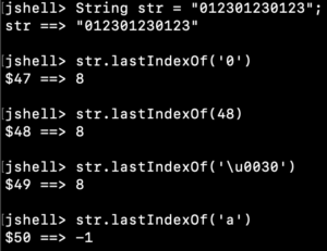 Java String lastIndexOf() Method Examples