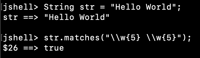Java String Matches Regex Example