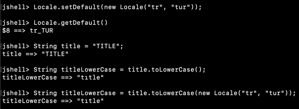 Java String ToLowerCase Example With Locale