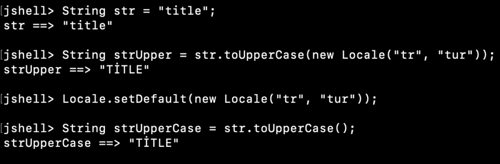 Java String ToUpperCase Locale Example