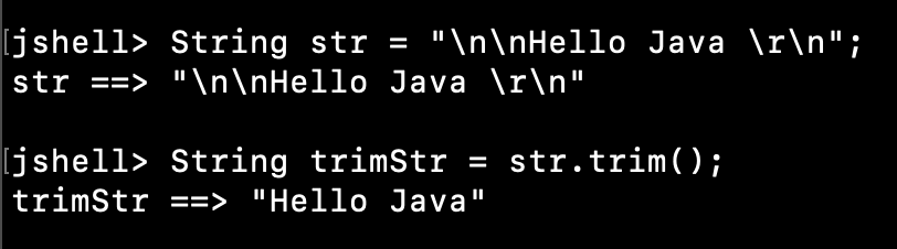 Java String Trim Newline Characters