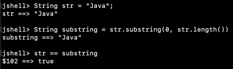 Java String substring() Method - Create a Substring