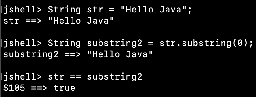 String Substring Method Example