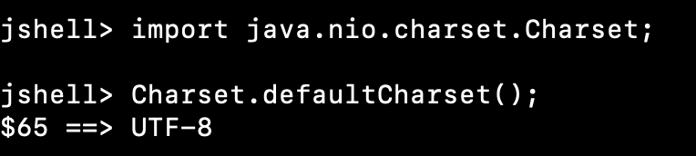 Java Default Charset