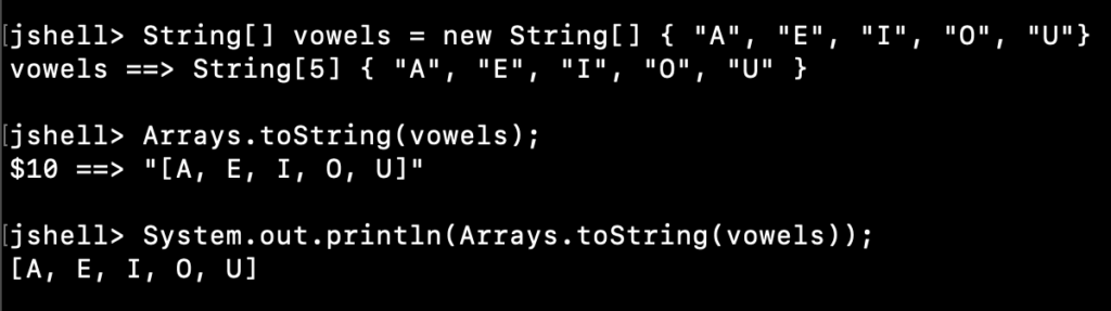 Java String Array To String
