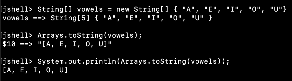 Java String Array