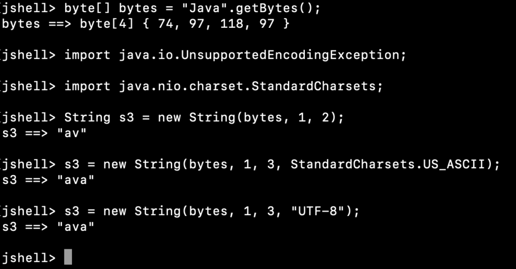 Java String Constructors