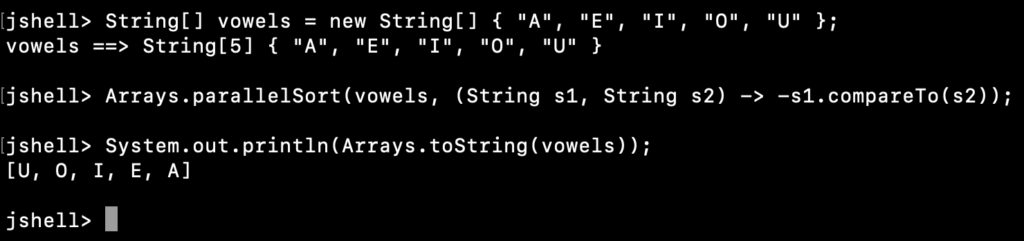 Sorting String Array In Java
